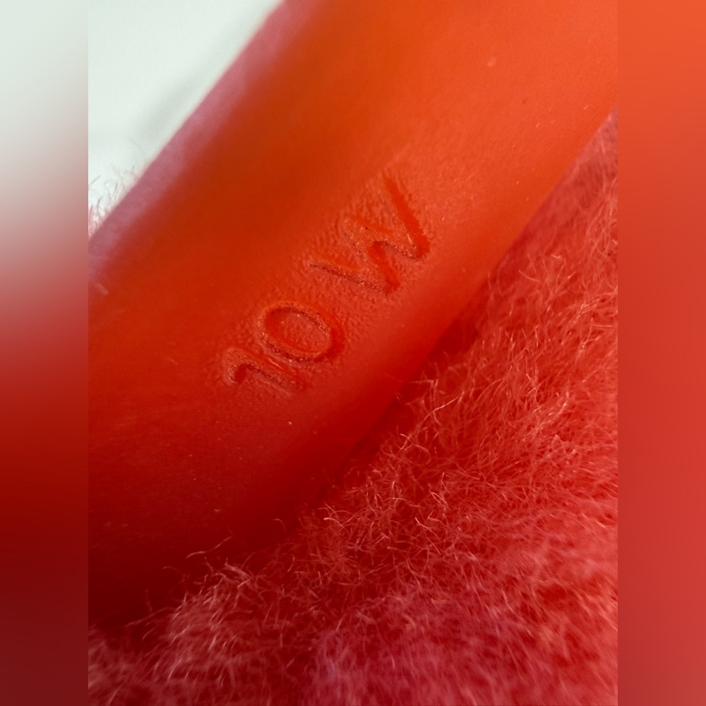 UGG Bright Coral Fluffy Slide Sandals - Picture 4 of 4